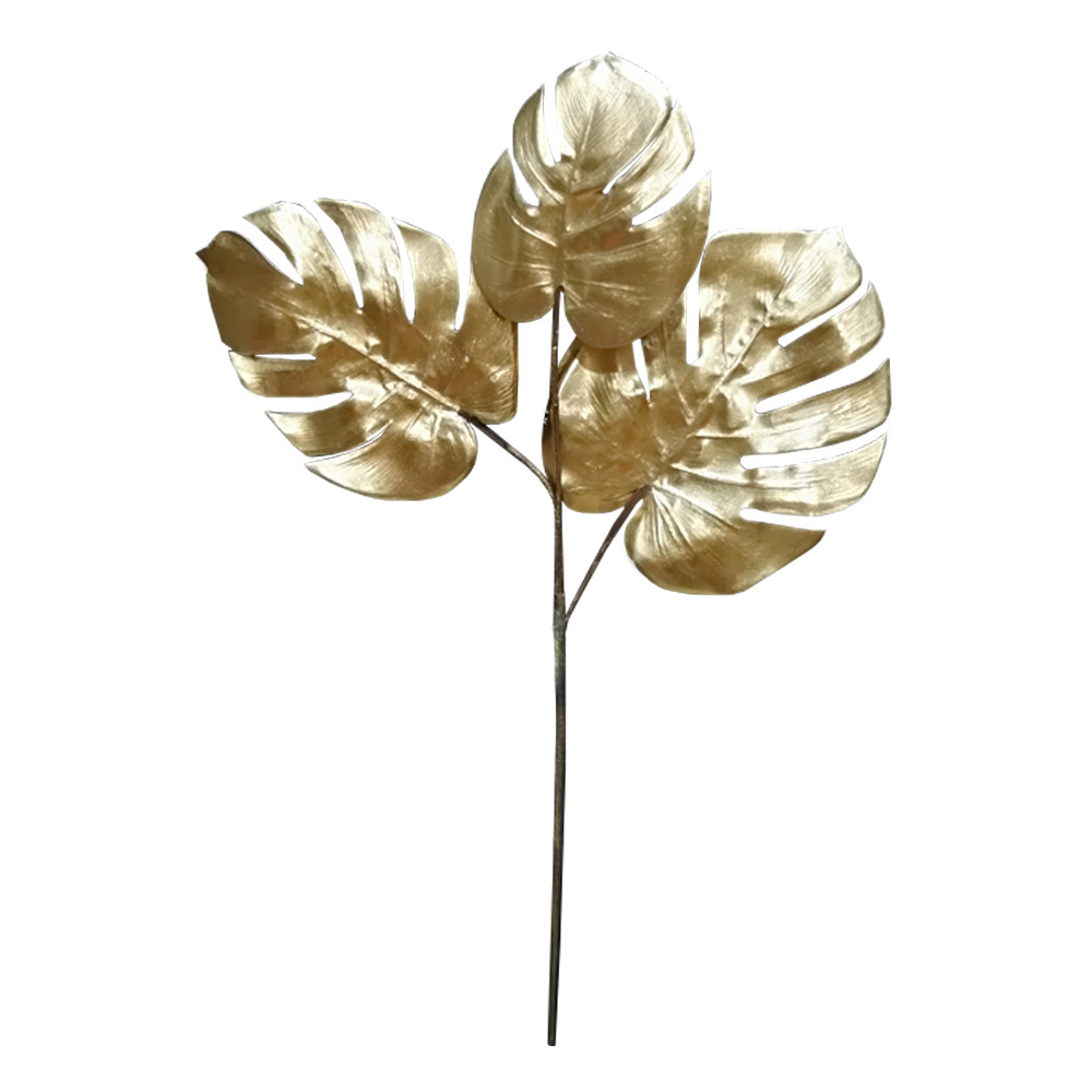 Гілка штучна Engard Monstera 65 см Золотистий (TW-20)