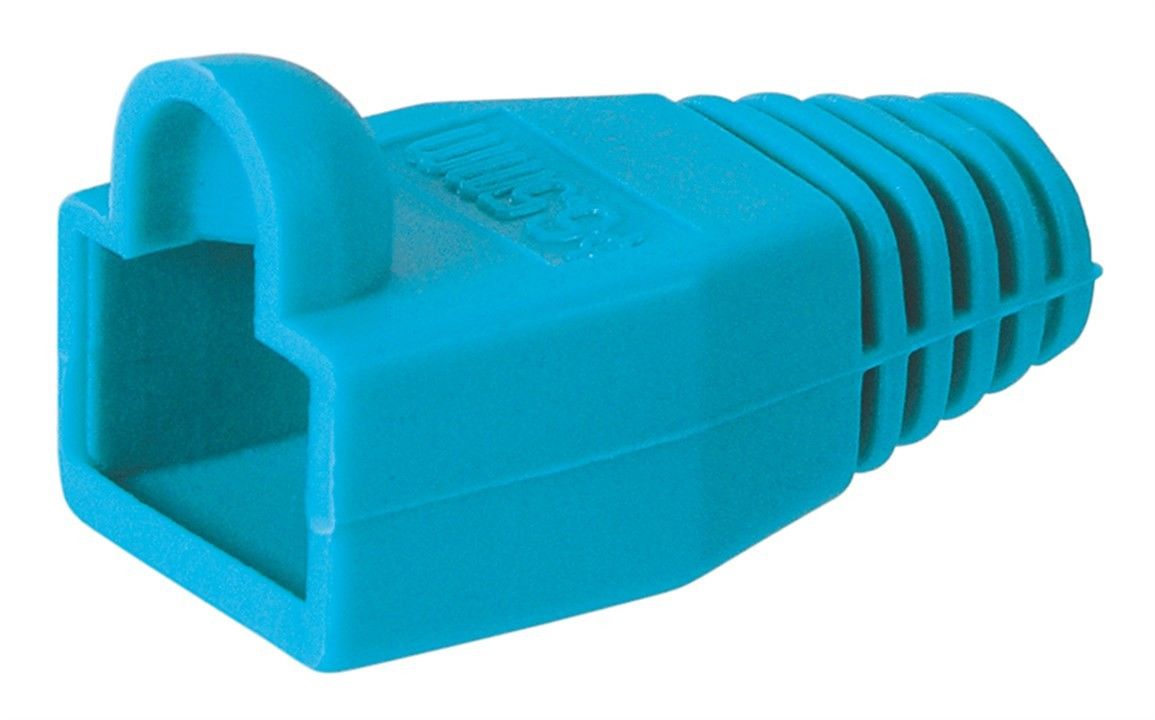 Ковпачок Goobay FreeEnd-RJ45 UTP5e (ковпачок) ізолюючий 6.4mm з вушком синій (75.01.1219)