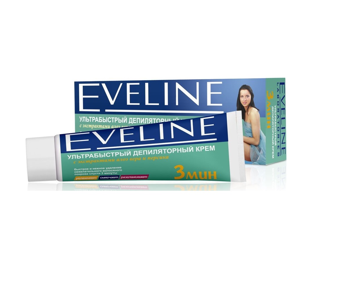 Крем для депиляции 3-минутный С персиком Eveline 100 мл