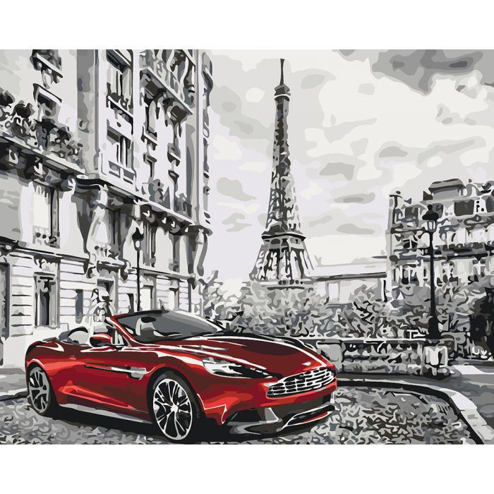 Картина за номерами Ідейка "Ранок у парижі" 40х50см