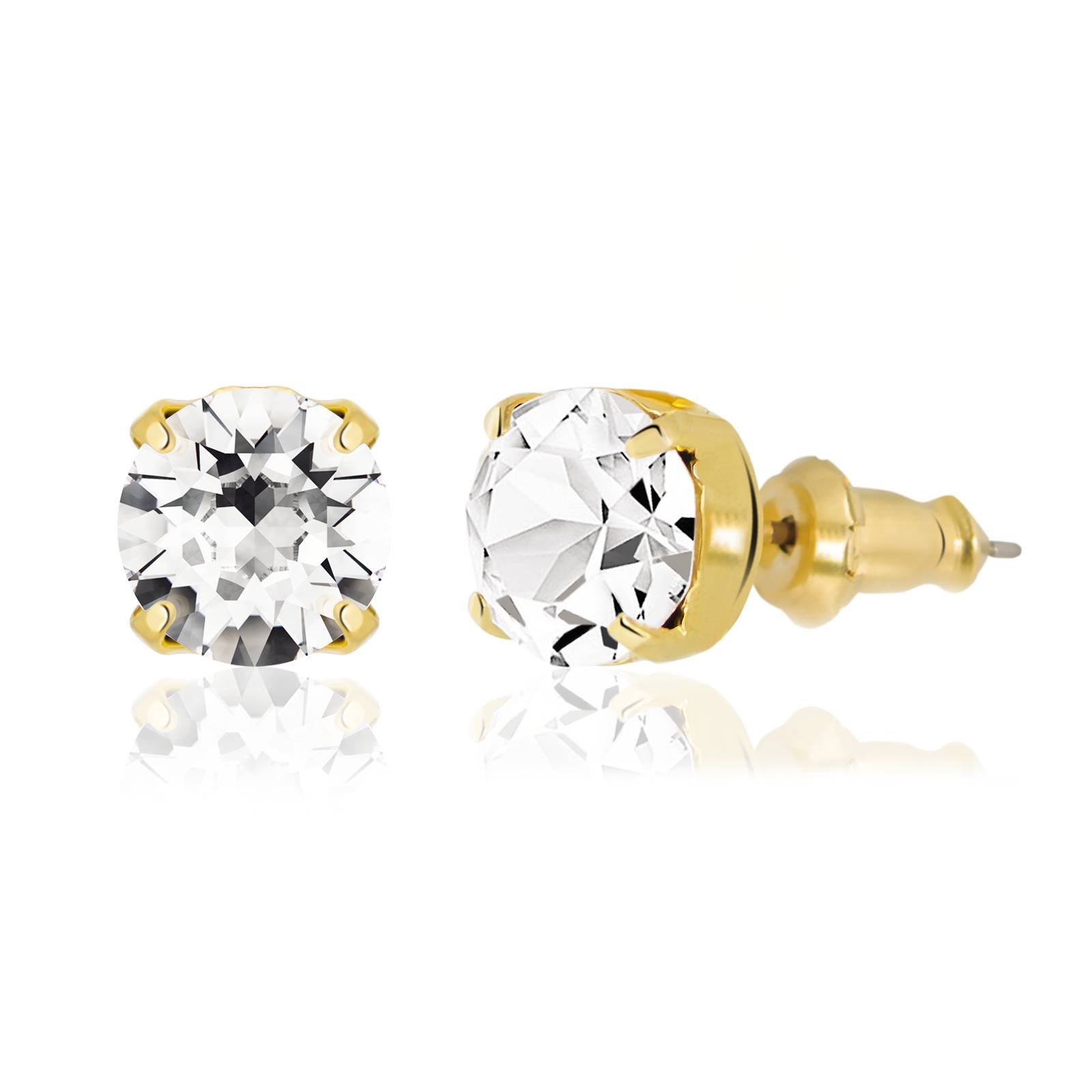 Сережки-гвоздики KOBI JAS 8 мм зі Swarovski (7440-4840-02-35)