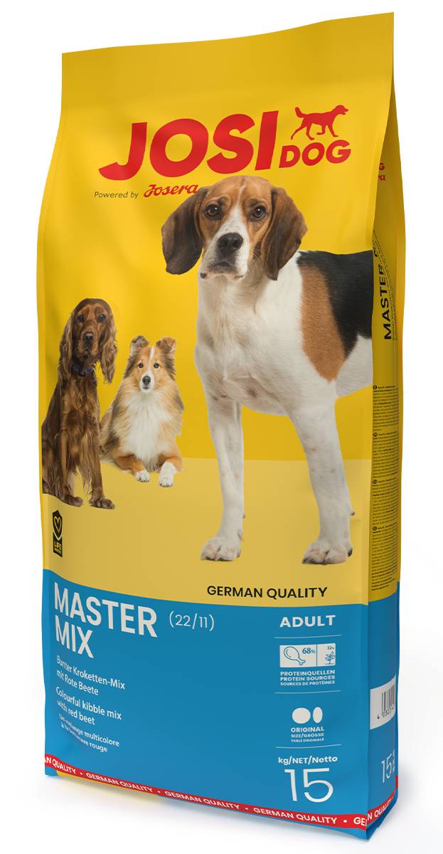 Корм з різнобарвними крокетами для собак JosiDog Master Mix 15 кг