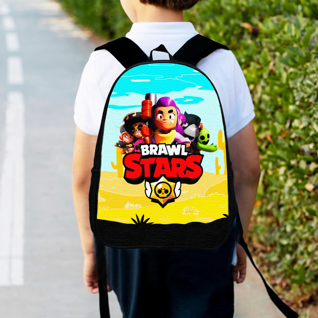 Дитячий рюкзак Brawl Stars 34×27×13 см, водонепроникний, різнокольоровий