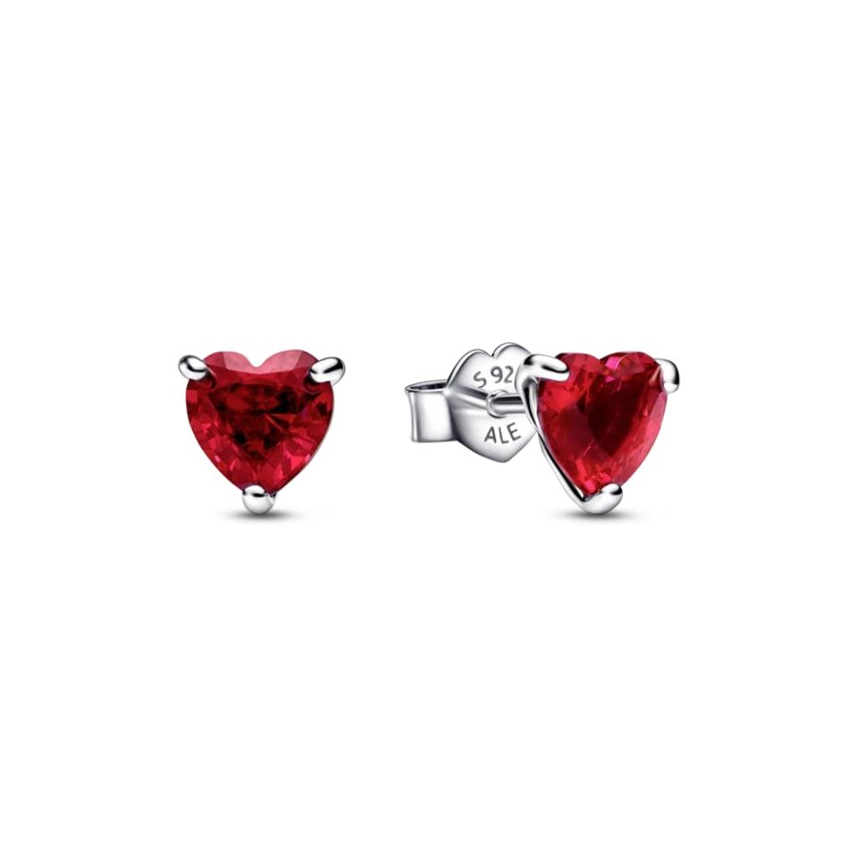 Серьги No Brand Красное сердце 292549C01 (2558054889)