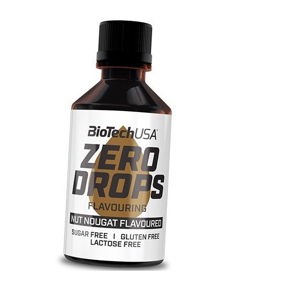 Заменитель питания BioTechUSA Zero Drops 50 ml /100 servings/ Nut Nougat