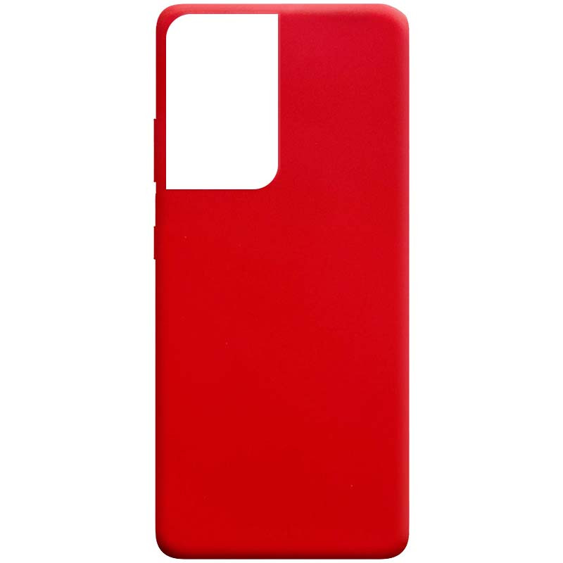 Силиконовый Чехол Candy для Samsung Galaxy S21 Ultra (Красный) 1101169
