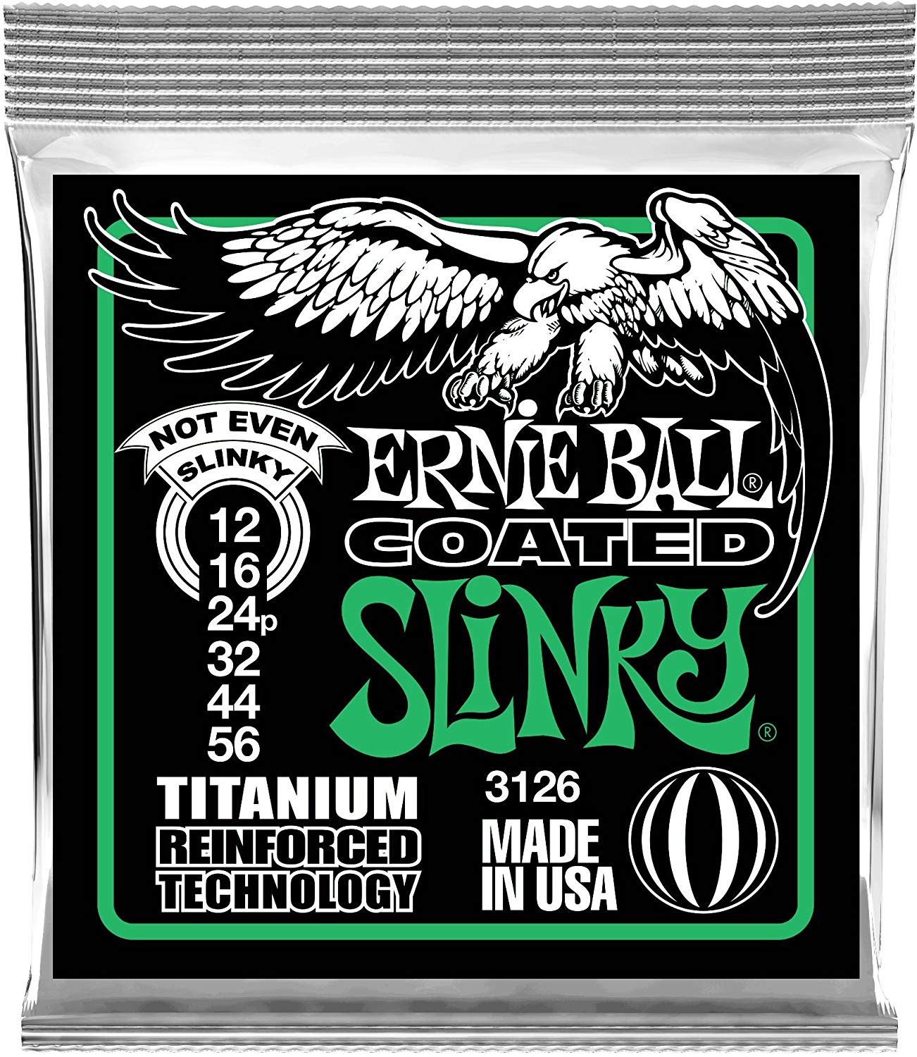 Струни для електрогітари Ernie Ball 3126 Regular Slinky Titanium Coated Strings 12/56