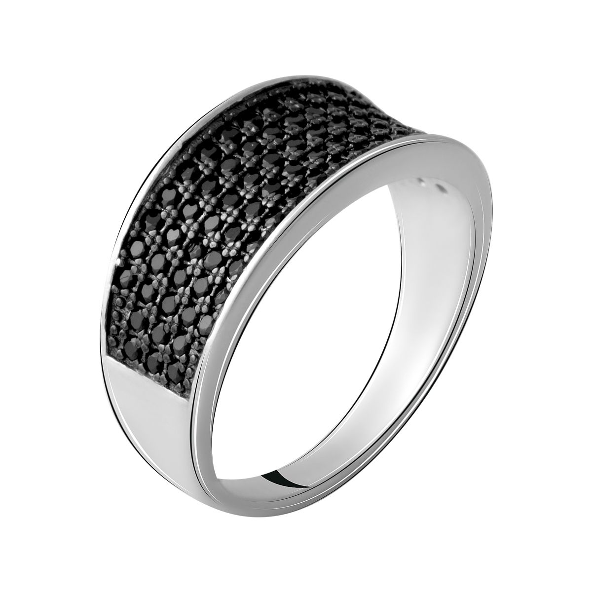 Серебряное кольцо SilverBreeze с фианитами (2067344) 18 размер
