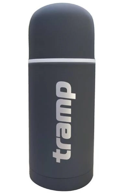 Термос із чашкою Tramp TRC-110 Soft Touch 1.2 л, сірий