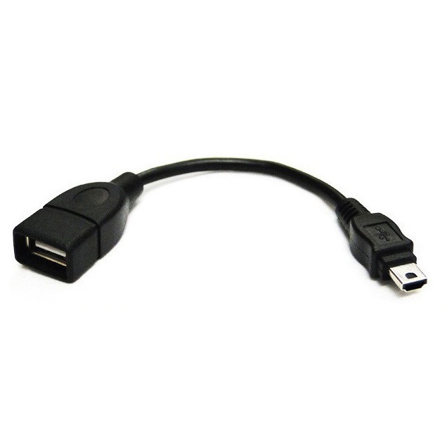 Адаптер-перехідник mini USB/OTG Чорний (525845790)