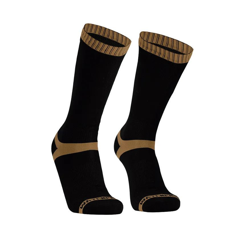 Носки высокие водонепроницаемые Dexshell Hytherm Pro Socks Черно-коричневый L 43-46