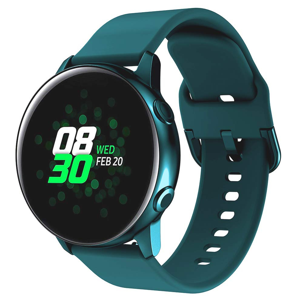 Ремешок BeWatch New 20 мм для Samsung Galaxy Watch 42 мм/Galaxy watch Active/active 2 40 mm Темно-зеленый (1012316)