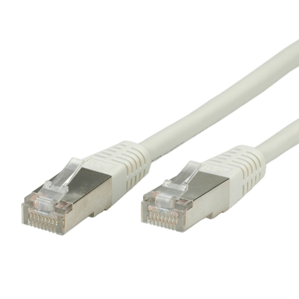 Патч-корд фольгований Roline RJ45 FTP5e 2.0m patch AWG26 D=5.5mm Gold Protect сірий (21.99.0102)