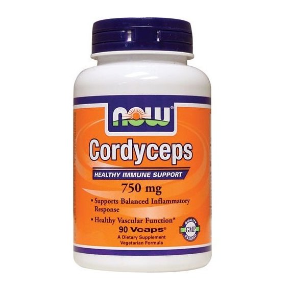 Тонизирующее средство NOW Foods Cordyceps 750 mg 90 Veg Caps