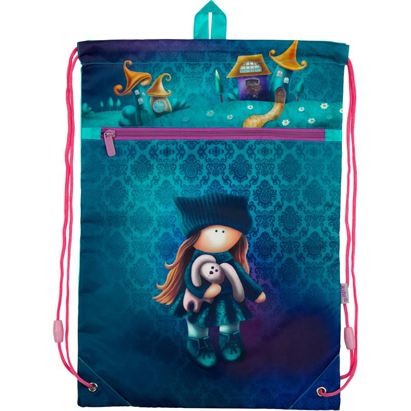Сумка для взуття з кишенею Kite Charming Бірюзова (K18-601M-3)