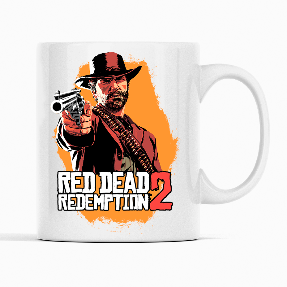 Чашка для ігромана Кавун Red Dead Redemption 2 320 мл Білий (К001765)