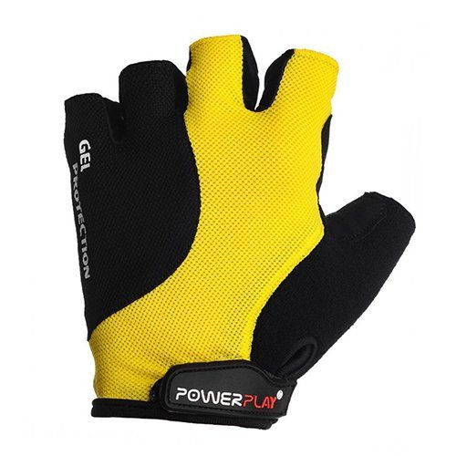 Велосипедные перчатки 5028 Power Play  M Черно-желтый (07228053)