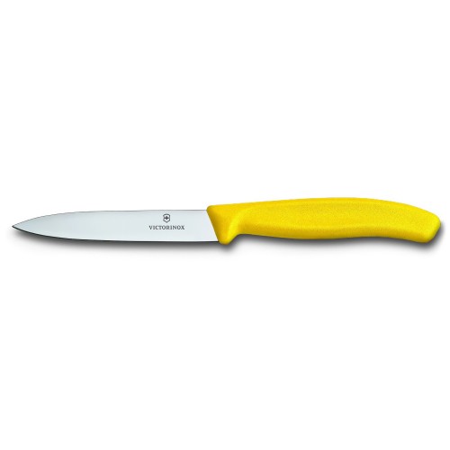Кухонный нож Victorinox SwissClassic для нарезки 100 мм Желтый (6.7706.L118)