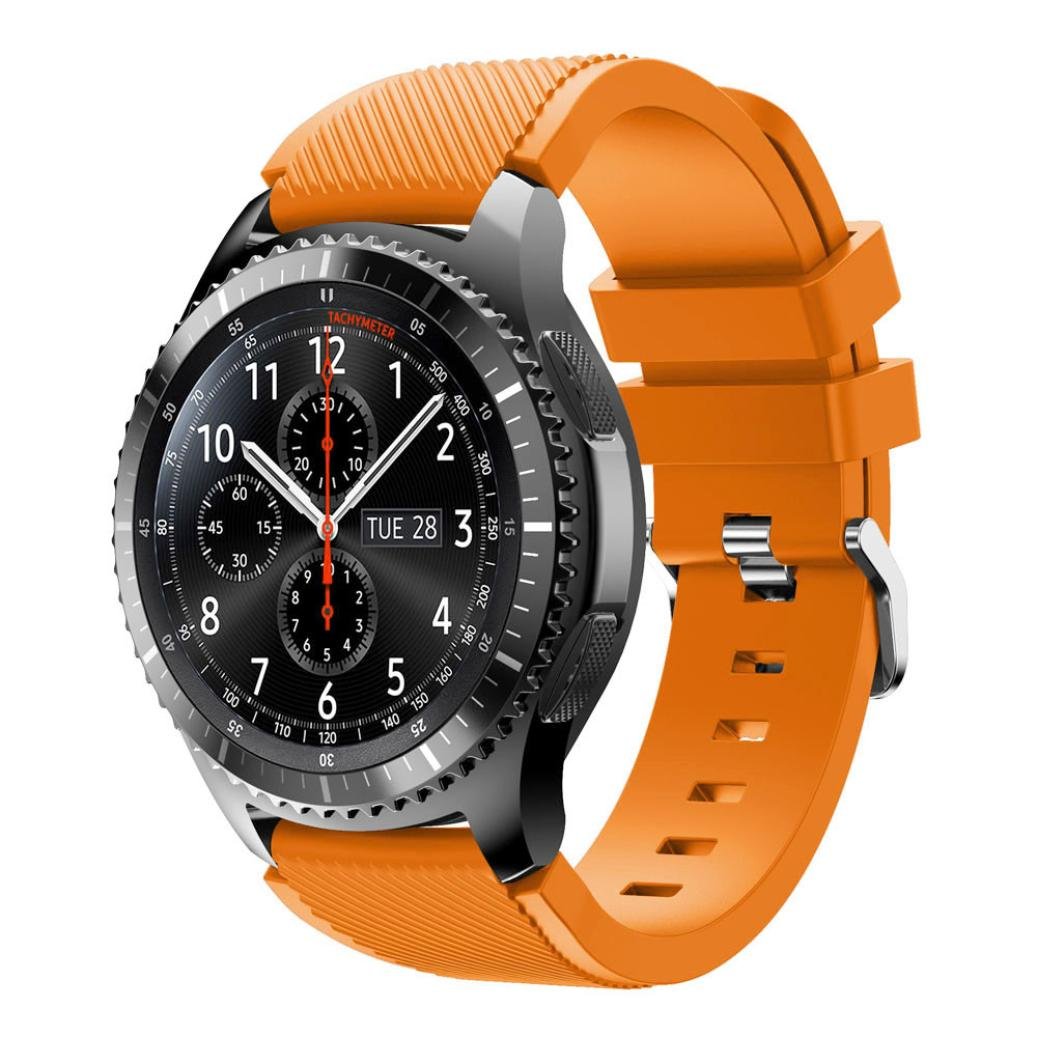 Ремінець 22 мм BeWatch ECO для Samsung Galaxy Watch 46mm | Samsung Gear S3 Помаранчевий (1021107.3)