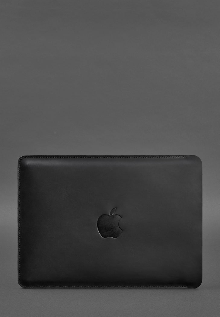 Кожаный чехол для MacBook 15-16 Черный BlankNote