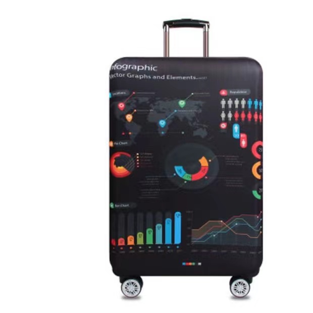 Чехол для чемодана Turister модель Technology размер L Разноцветный (Tgl_138L)