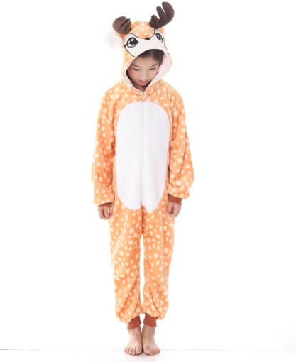 Пижама детская Kigurumba Бемби XL - рост 135 - 145 см Оранжевый с белым (K0W1-0039-XL)