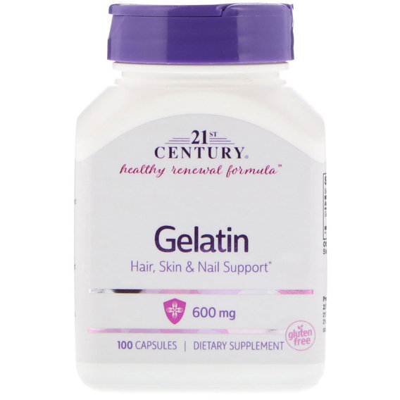Желатин 21st Century Gelatin 600 mg 100 Caps