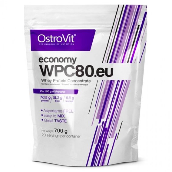 Протеин OstroVit Economy WPC80.eu 700 g /23 servings/ Strawberry Banana