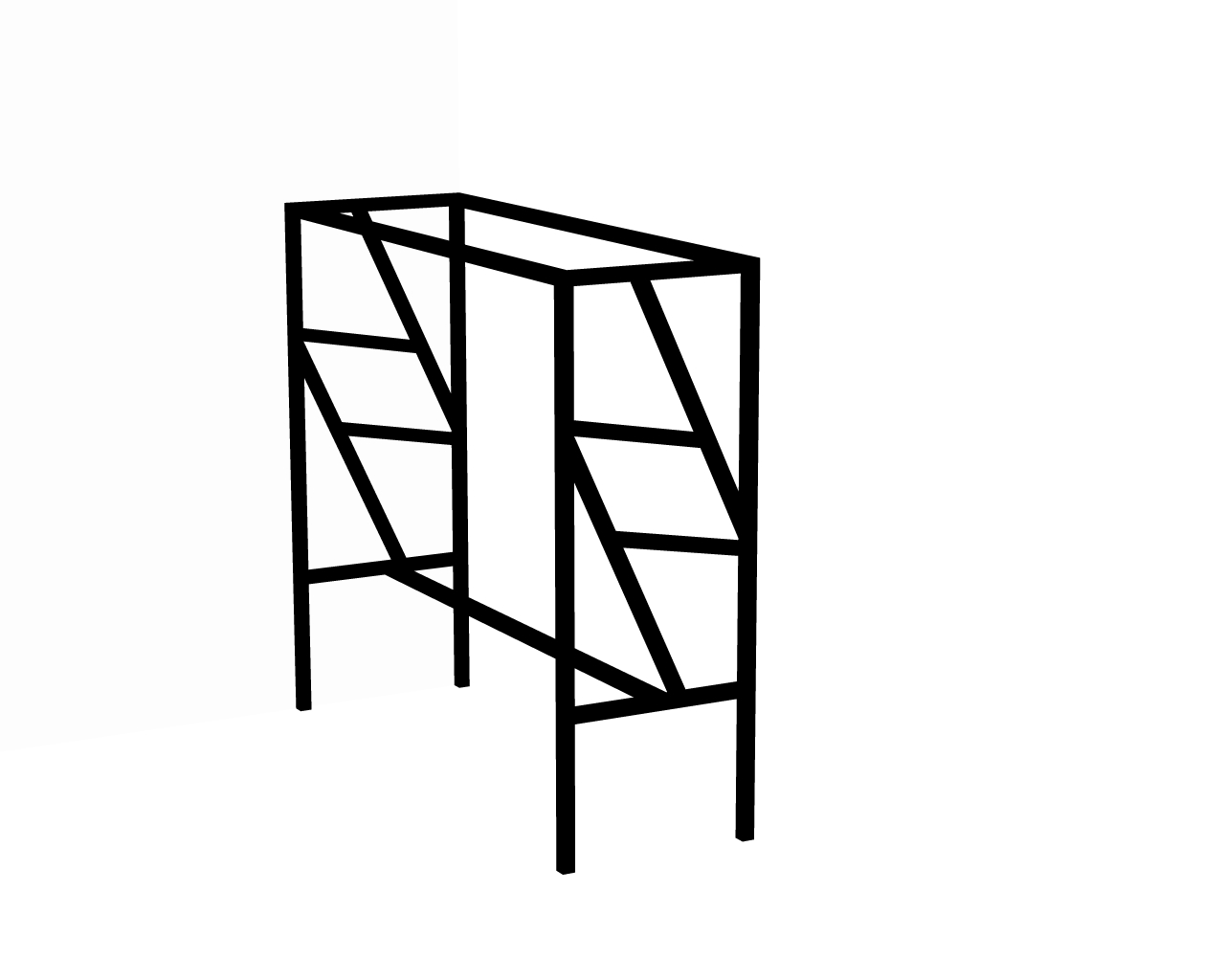 Каркас металевий барного столу EK Loft БКС 0011 (1070х1200х400)