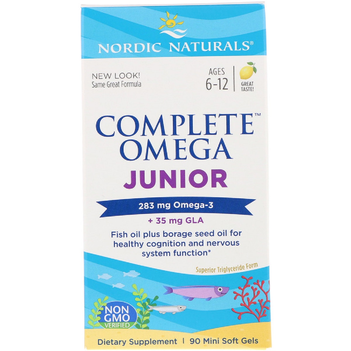 Рыбий жир Nordic Naturals Complete Omega Junior 283 мг 90 капсул (NOR01775)