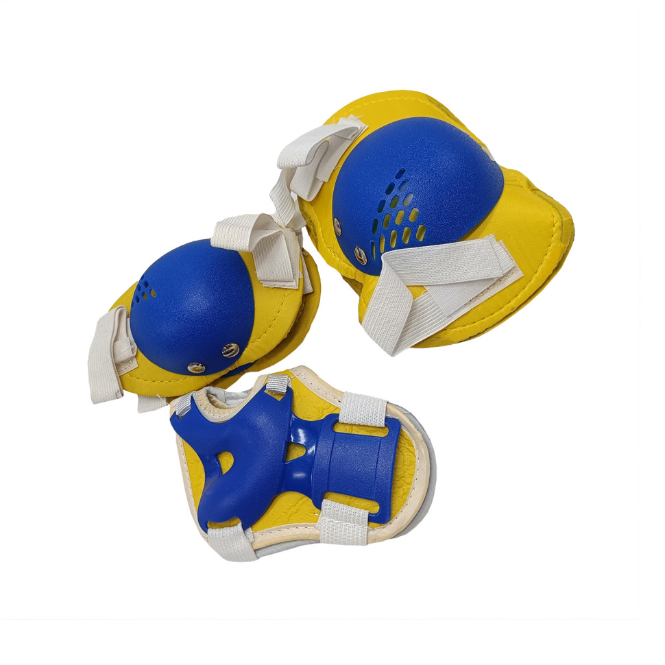 Комплект защитный детский Bambi MS 0032-2(Yellow) М наколенники, налокотники, запястья