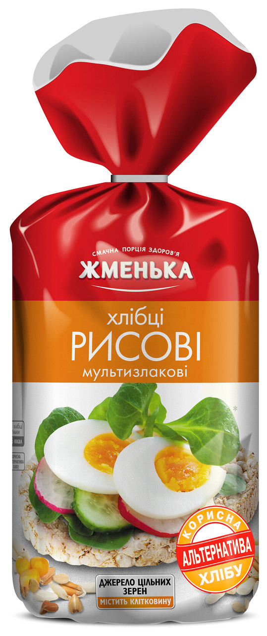Хлібці рисові мультизлакові Жменька 100г