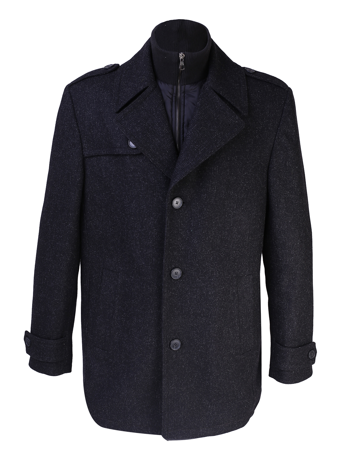 Чоловіче пальто Finshley Harding 52 Чорний (2900057063011)