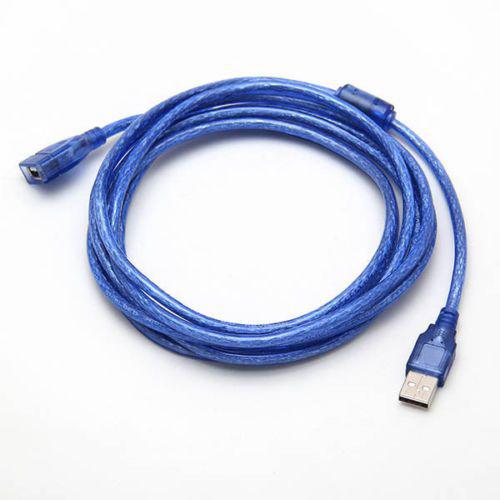 Кабель подовжувач USB 2.0 A/F 5 м Синій (004865)