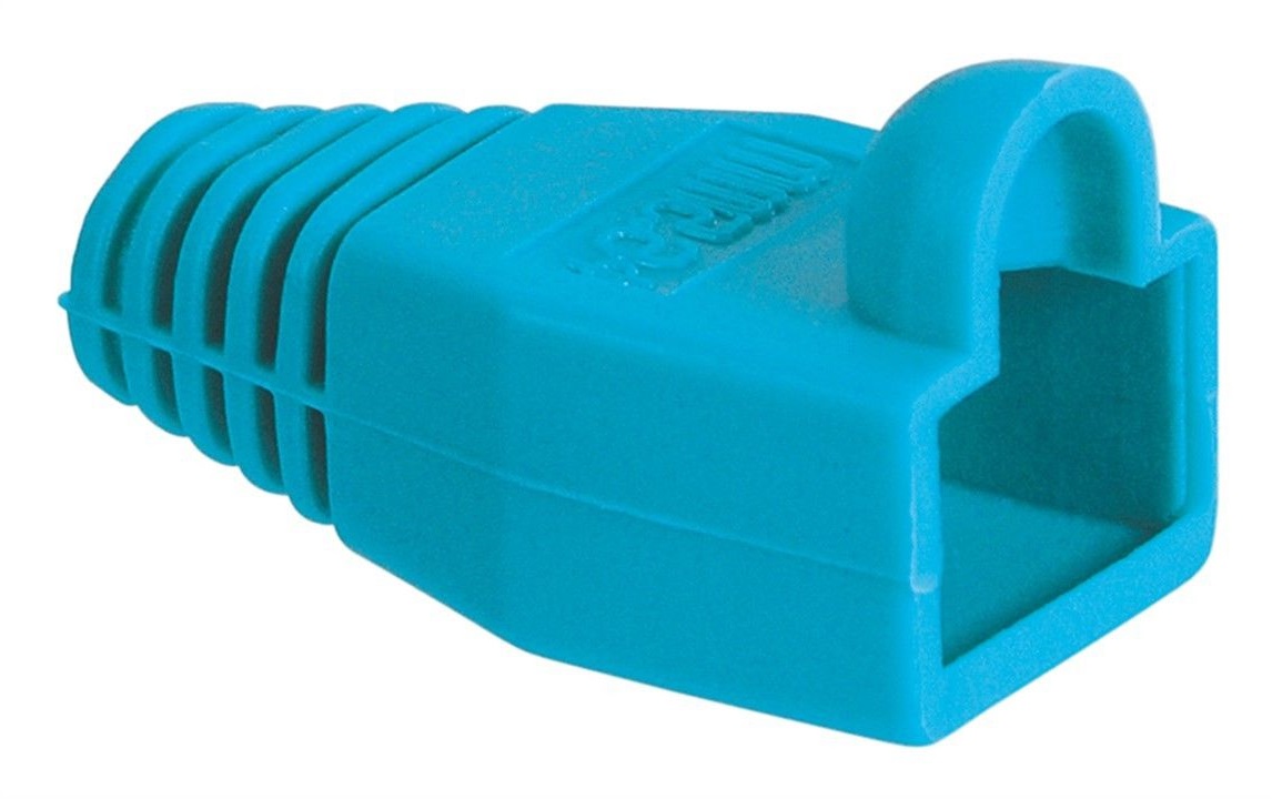 Ковпачок Lucom FreeEnd-RJ45 UTP5e (ковпачок) ізолюючий 6.4mm з вушком синій (25.02.5145)