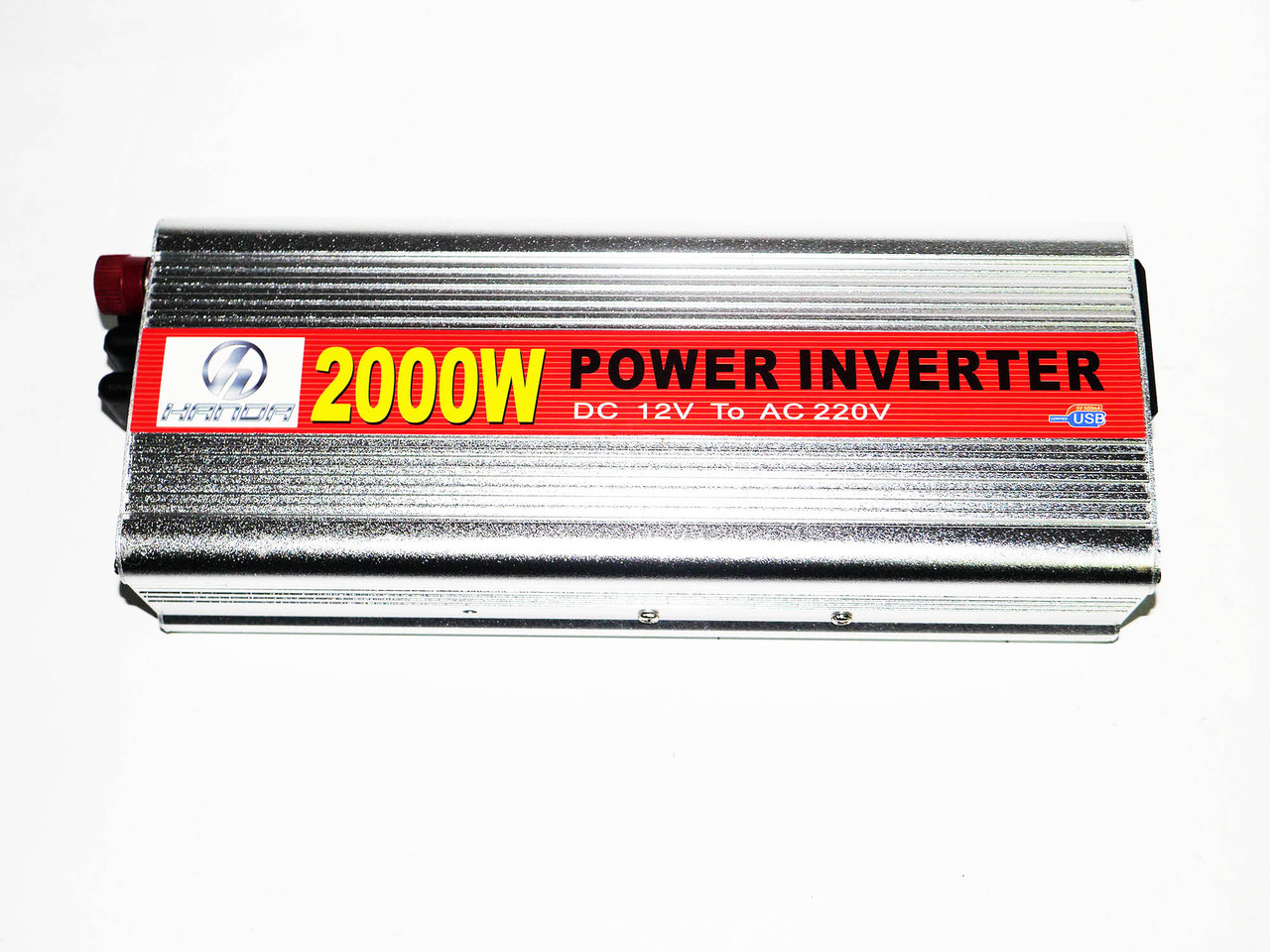 Інвертор перетворювач напруги HANDA 12-220V 2000W Сірий (hub_np2_1125)