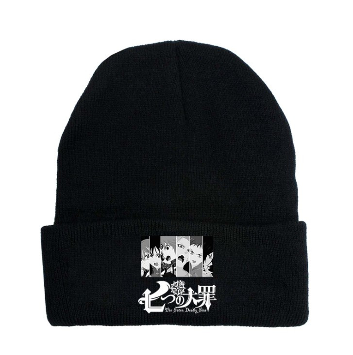 Шапка Jsstore Семь Смертных Грехов Наклейка Стиль 3 One size Черная