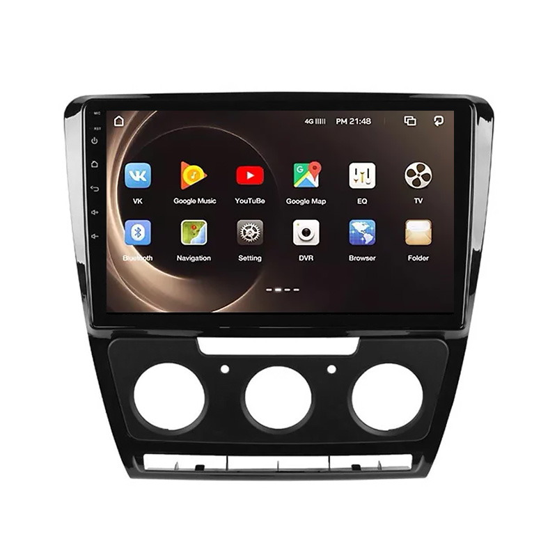 Штатна автомагнітола Skoda Octavia 10.1" (2008-2013 рр.) екран 2.5D IPS 4 ядра 2/32 Gb Wi-Fi Android 8.1 IGO (4078-11060)