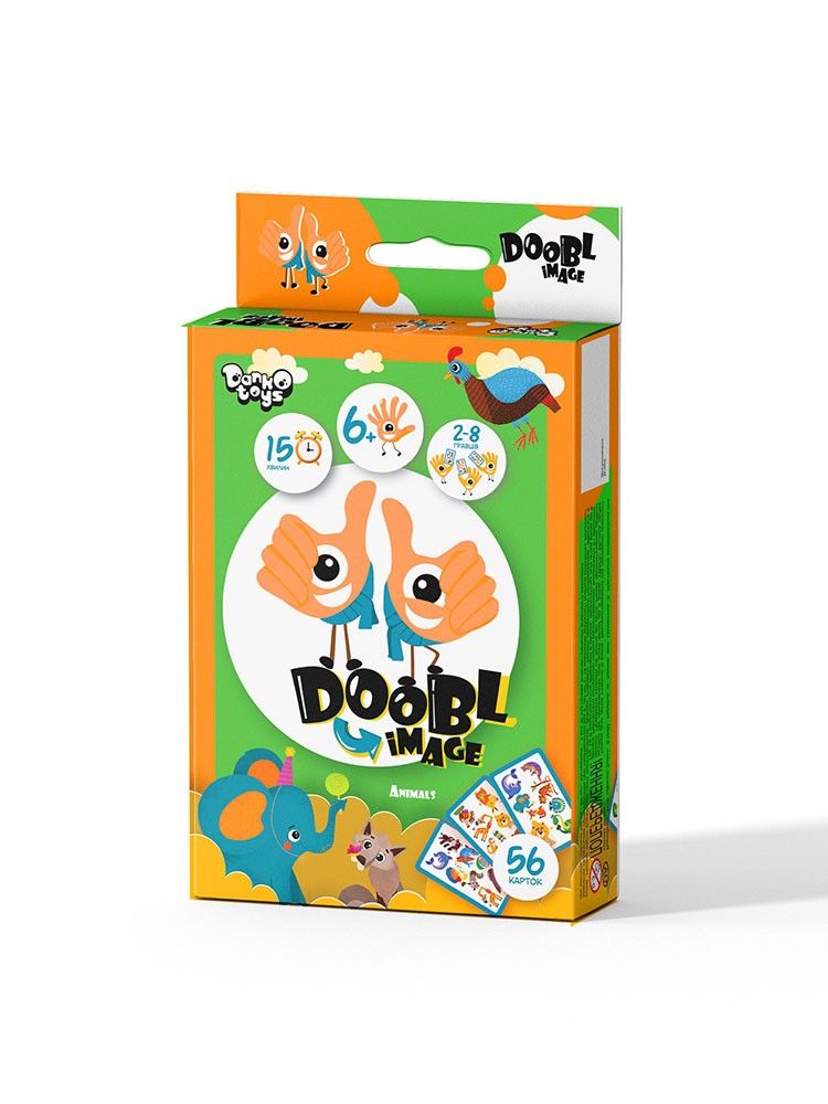 Настольная игра Doobl image mini Animals укр Данкотойз (DBI-02-03U)
