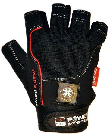 Перчатки для фитнеса и тяжелой атлетики Power System Man Power PS-2580 L Black