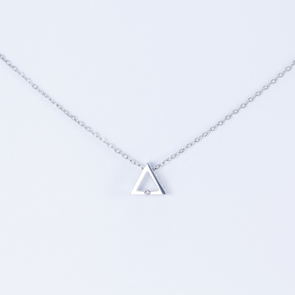 Колье серебрянное Infini родированное kl2cr-40 40+5 см
