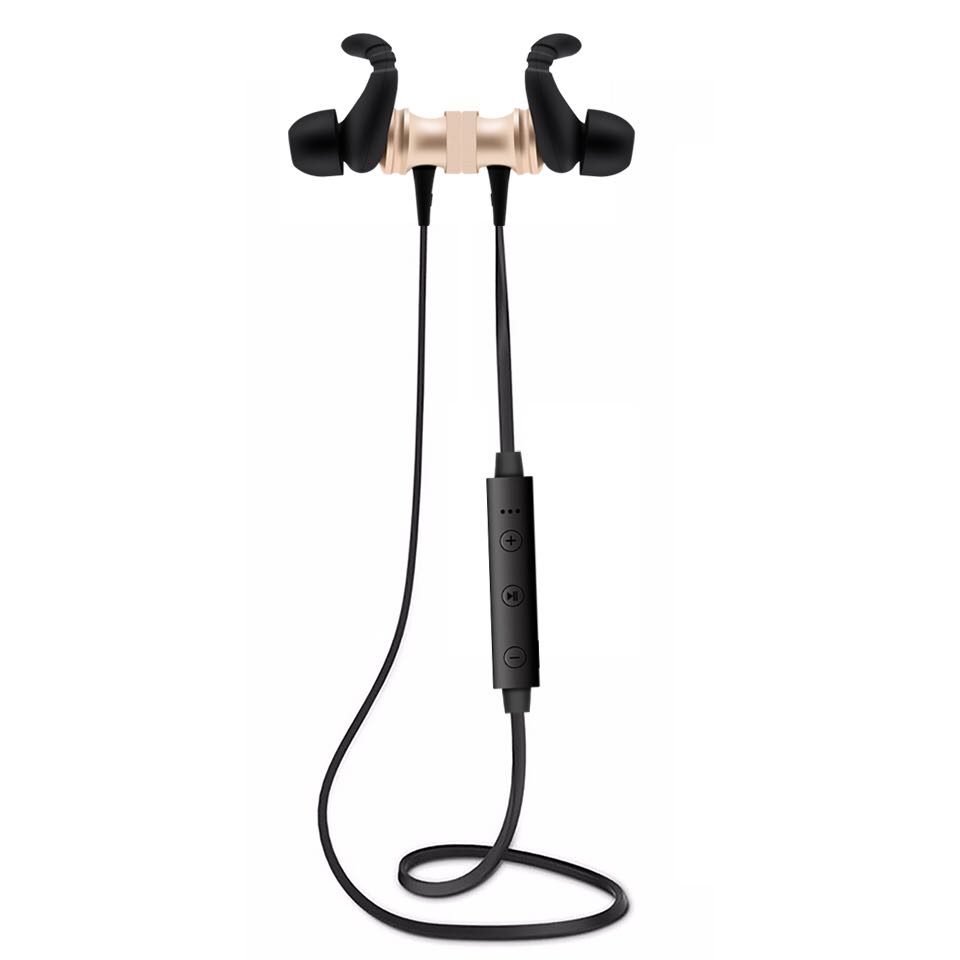 Bluetooth наушники HOOK DM12 Gold (hub_QiAn97891_my)