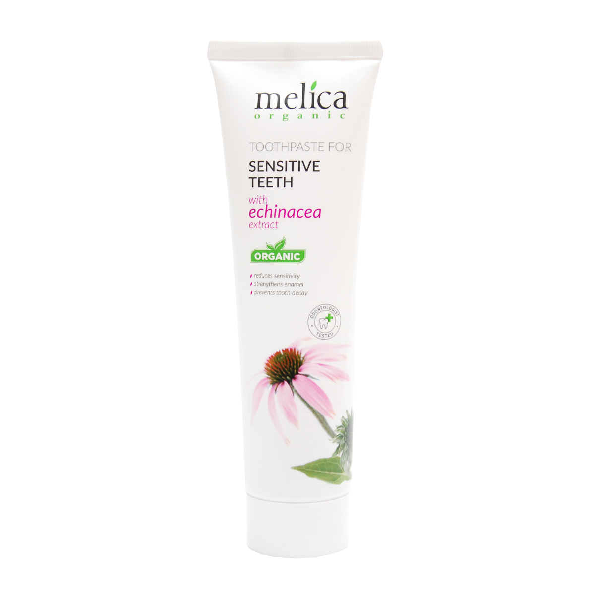 Зубна паста для чутливих зубів з екстрактом ехінацеї Melica Organic 100 мл