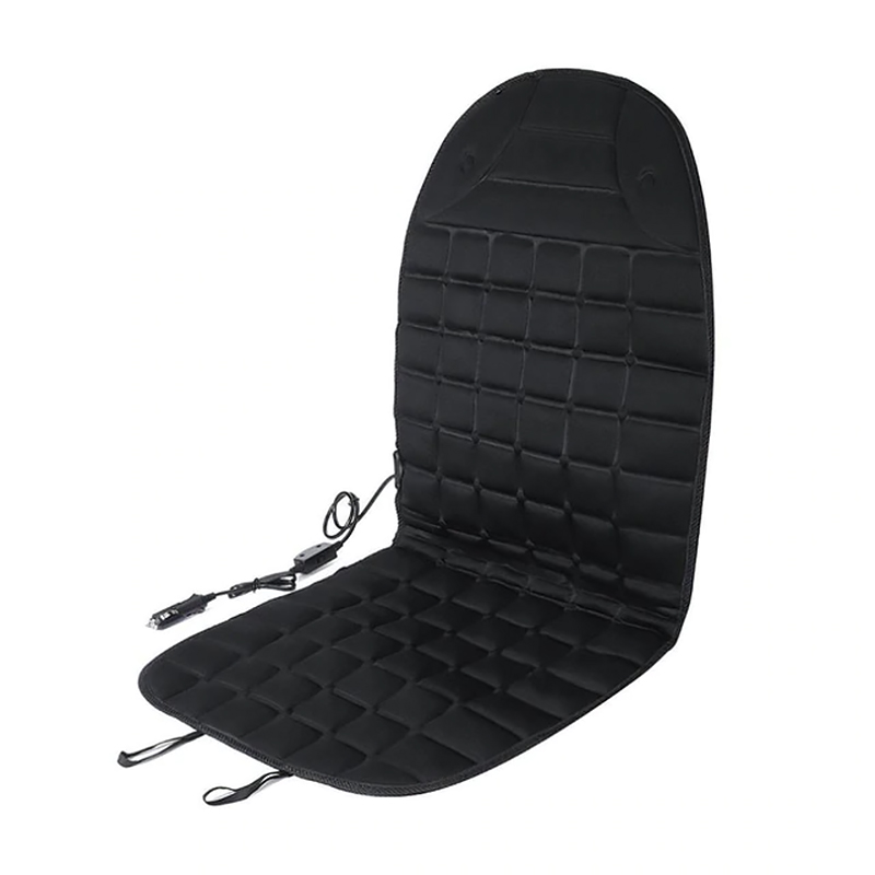 Накидка на сиденье Aikesi 01 Black с подогревом от прикуривателя 12В