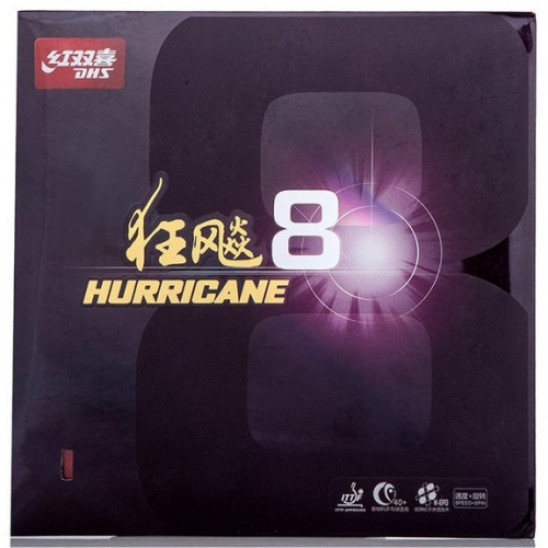 Накладка DHS Hurricane 8 - 39 2.2 мм Черный
