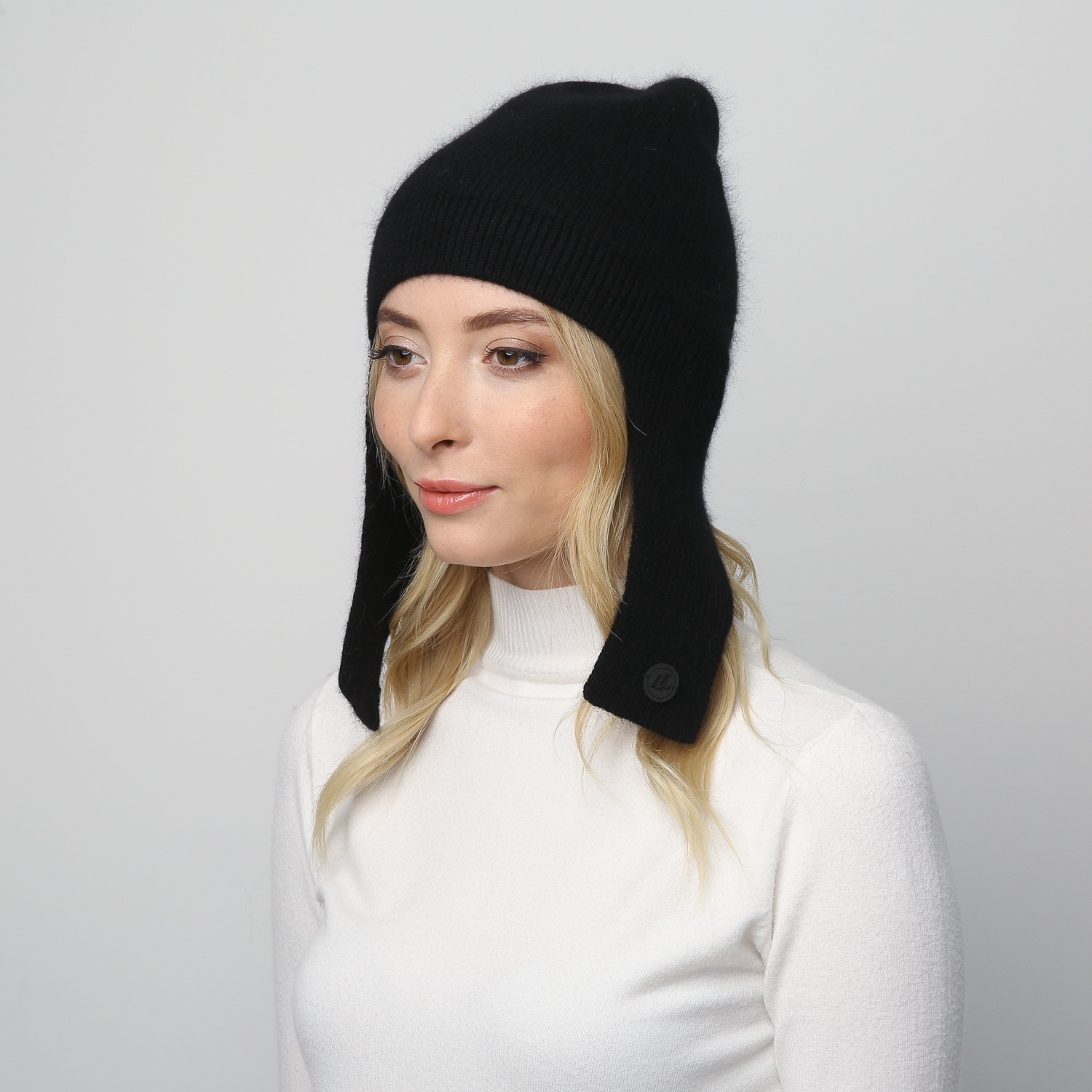 Шапка женская ушанка 948-045 LuckyLOOK One Size Черный