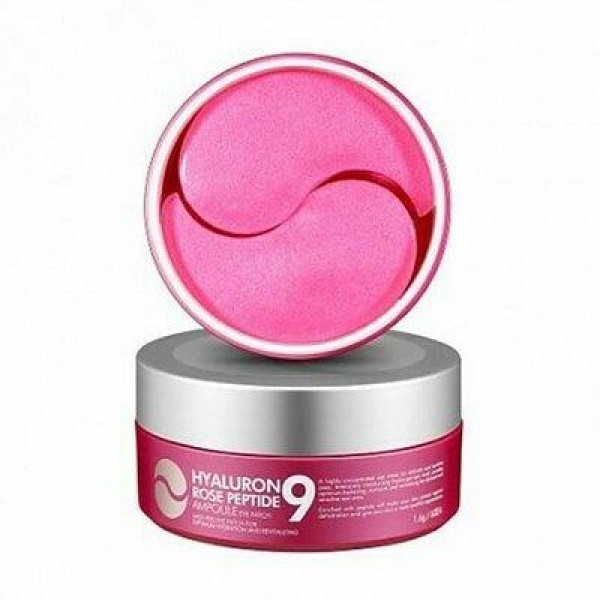 Патчи для глаз с гиалуроном Medi-Peel Hyaluron Rose Peptide 9 Ampoule Eye Patch 60 шт (8809409343631)
