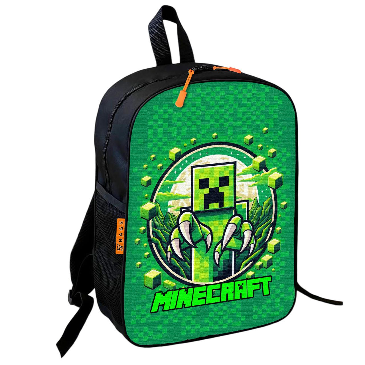Дитячий шкільний рюкзак Minecraft Крипер 36×27×13 см — арт. 2386320880