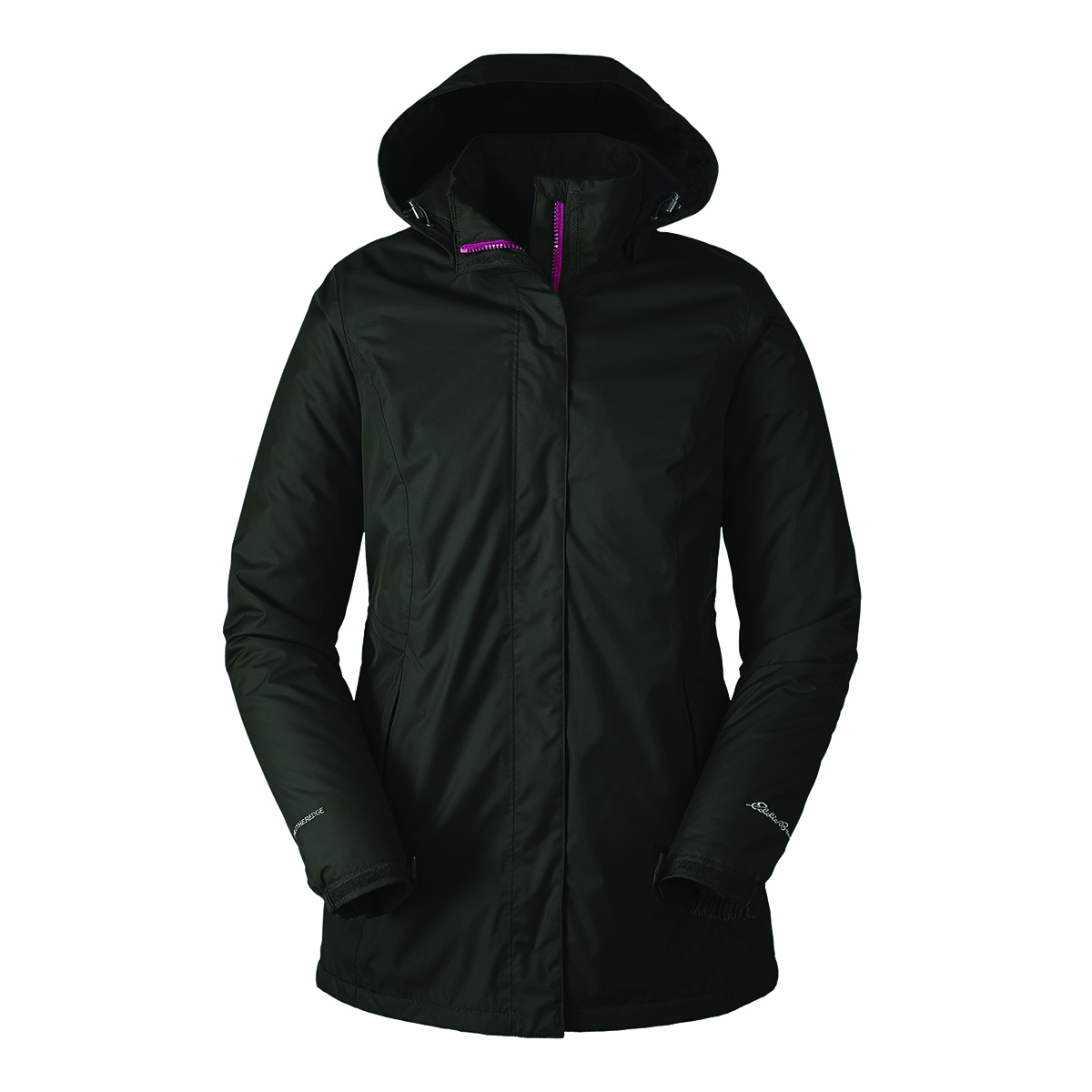 Куртка Eddie Bauer Womens Rainfoil Fleece-Lined Parka Ebony M Черный (3893EB)