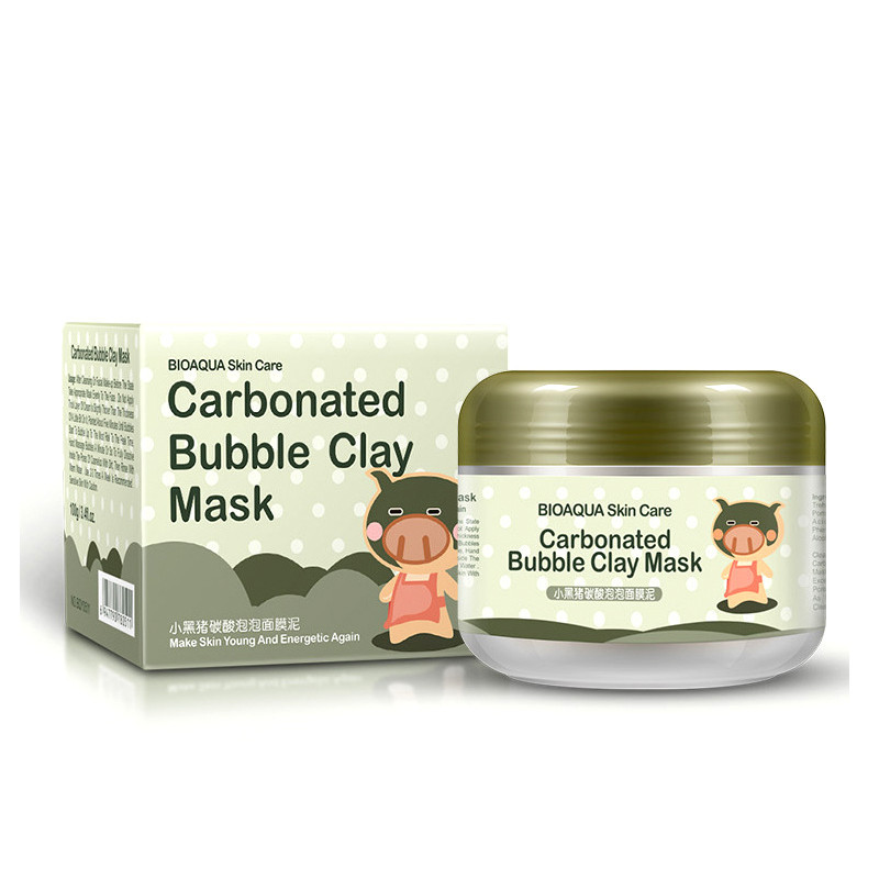Маска для обличчя Bioaqua Carbonated Bubble Clay Mask 100g (hub_BzzX66439)